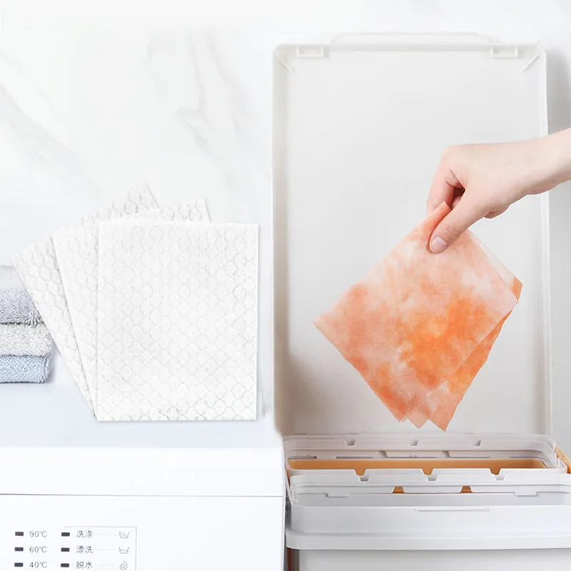 Color Run Remover Sheets Under Private Label High Absorbing Color Dyes For Colorful Clothes Washing