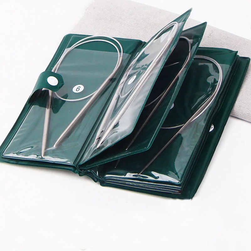 Wholesale Stainless Steel Hollow Sweater Needles 11pairs Knitting Tools Circular Needle Scarf Double Point