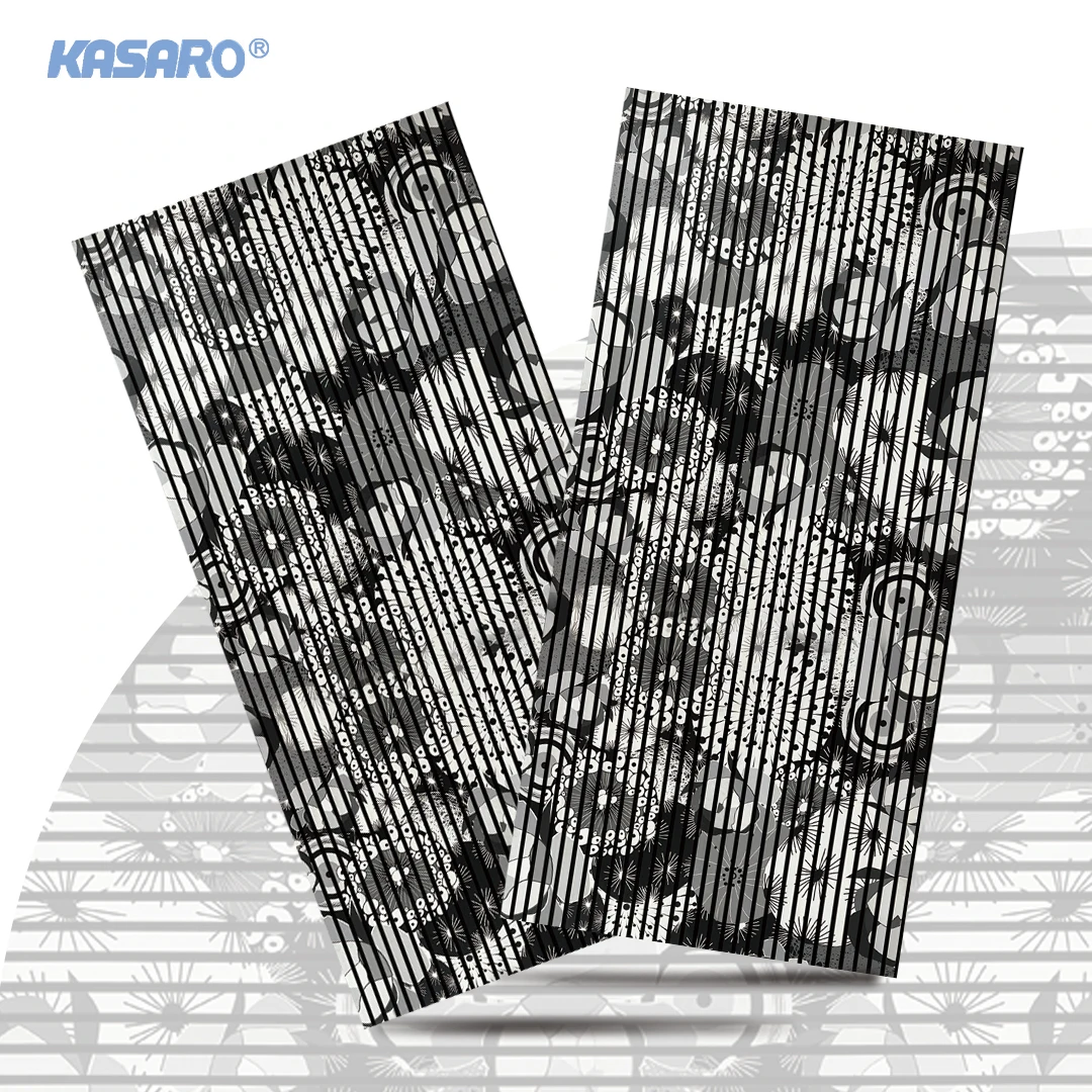 KASARO Customizable print pattern wood veneer ceiling wood wall paneling