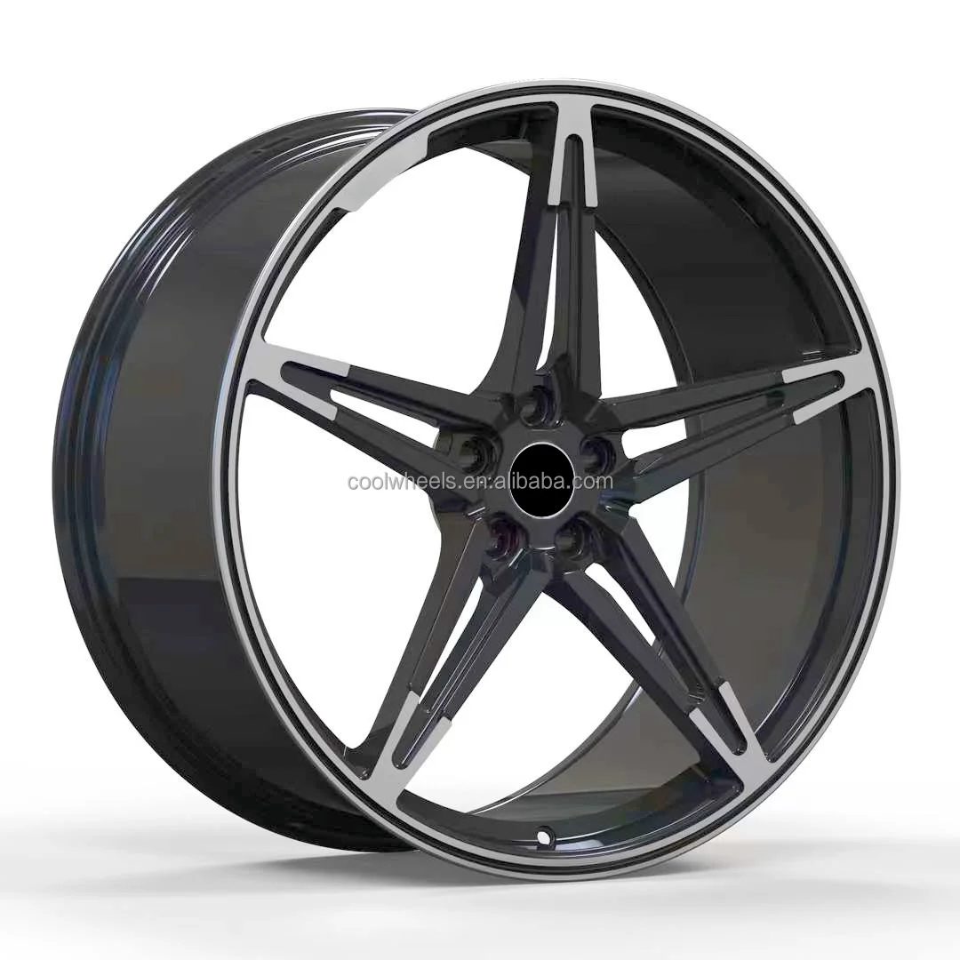 Bku luxury forged 5x112 wheels 19 20 21 22 23 24 inch five spoke custom alloy rims hubs for mercedes maybach w222 w223 S580 S65