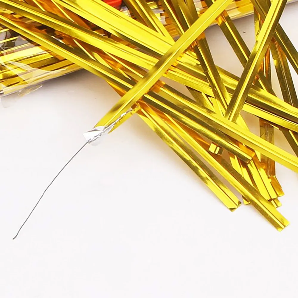 Hot Selling Sugar long bread tie Packaging Plastic Wire Ties Decorative Twist Tie