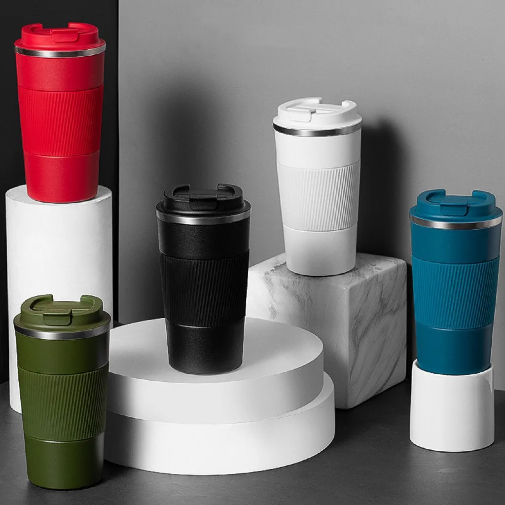 OEM Custom Logo Printed Temperature Control Display Stainless Steel Double Wall Thermos Coffee Cups Smart Travel Coffee Mugs