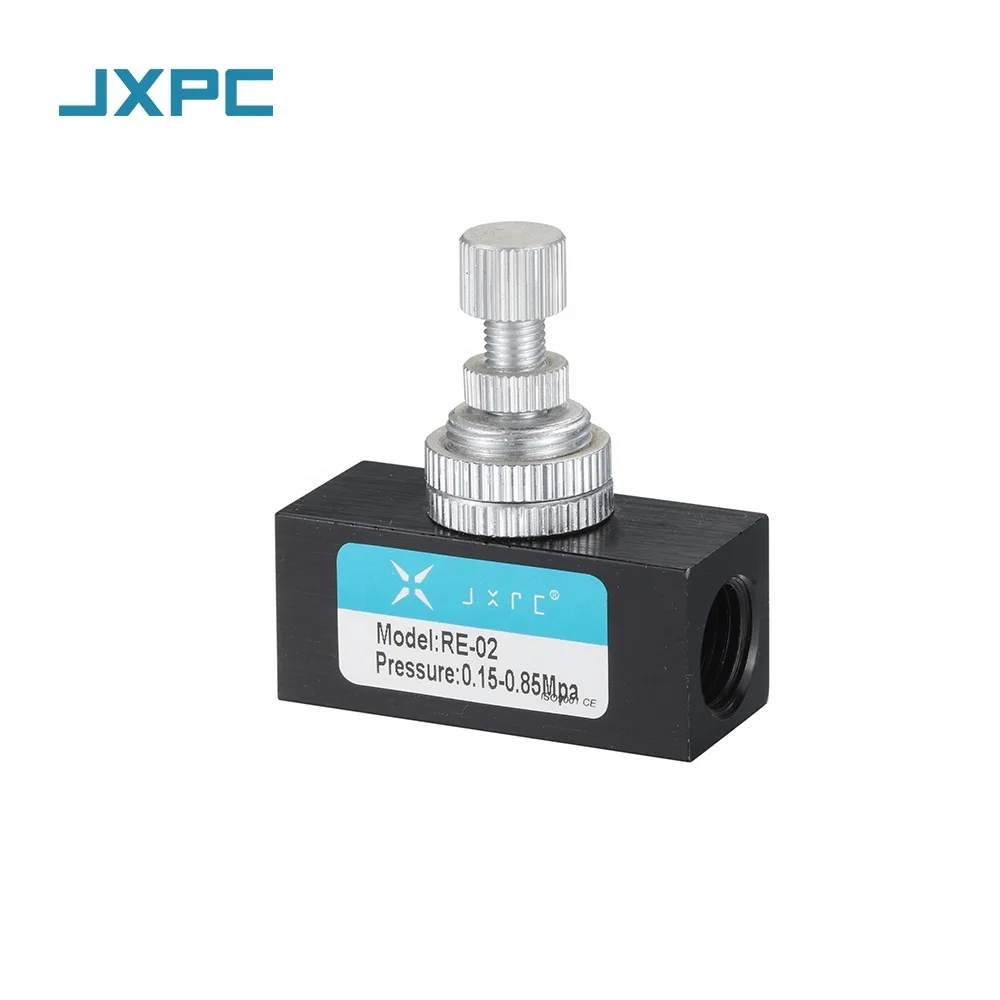 JXPC High Quality Pneumatic Flow Control Air Valve RE Normal Type 1/4in Alloy Material for Gas Media OEM and ODM Supported