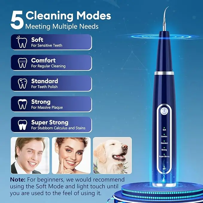 New Trends Product Ultrasonic Dental Scaler Tooth Cleaner Teeth Tartar Plaque Remover For Home Use Dental Tools