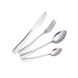 Cheap stainless steel cutlery set with high quality  brushed gold flatware
