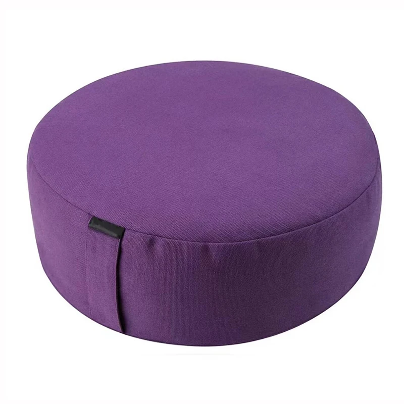 Organic Velvet Buckwheat Removable Round Yoga Meditation Pillow and Yoga Meditation Cushion