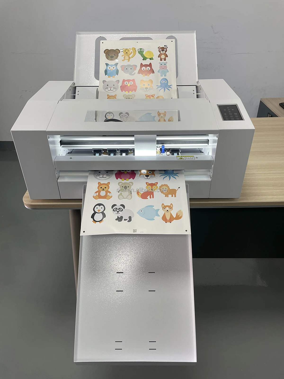 A3/A4 1200mm/s double head Die cut machine automatic sheet label cutter Automatic feeding paper for gift box and 350g cardboard