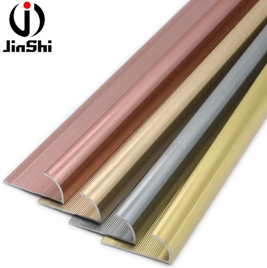 Decorative Metal Bullnose Profile Wall Ceramic Tile Outside Corner Edge Aluminium Tile Trim