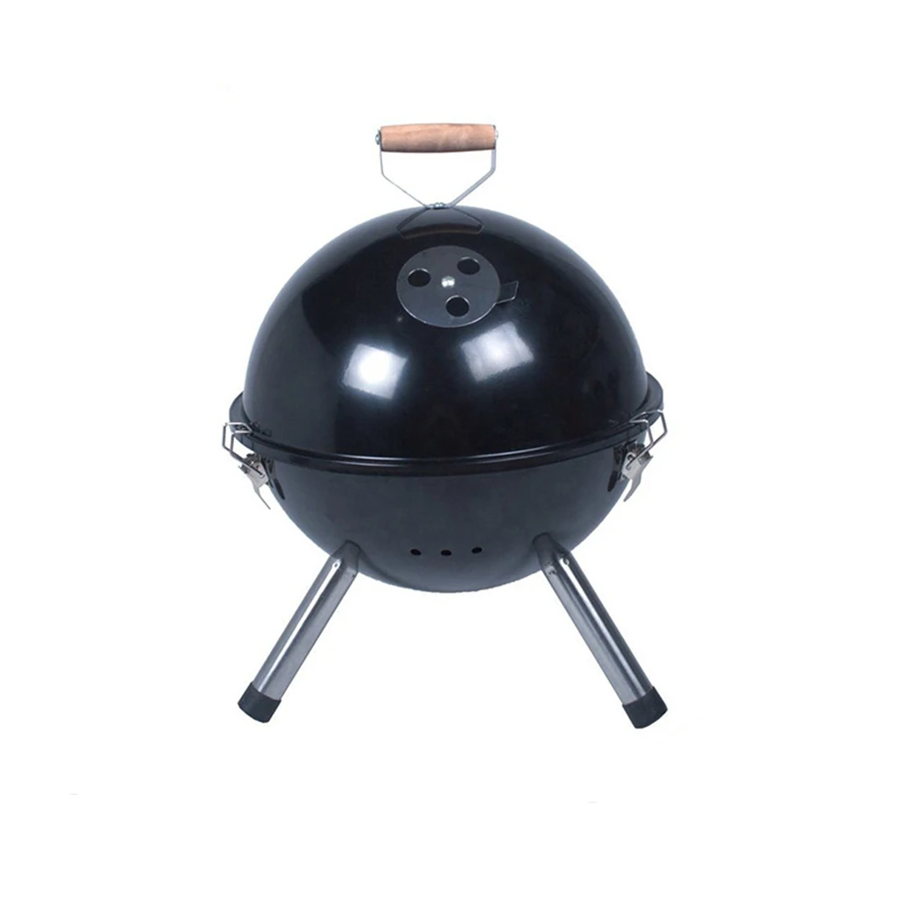 Grill BBQ Machine With Motor Grills,Camping Outdoor Kitchen Charcoal Trolley Barbecue Electric Stainless Steel/