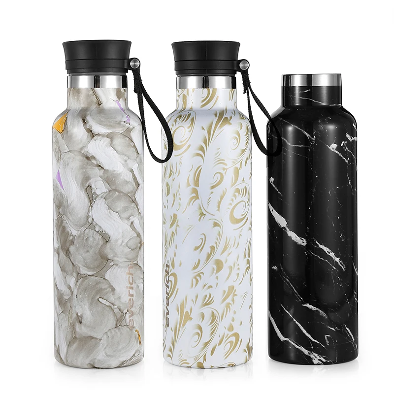 Customized Double Vacuum Insulation 500ml Tumbler Stainless Steel Smart Water Bottle with LED Temperature Display
