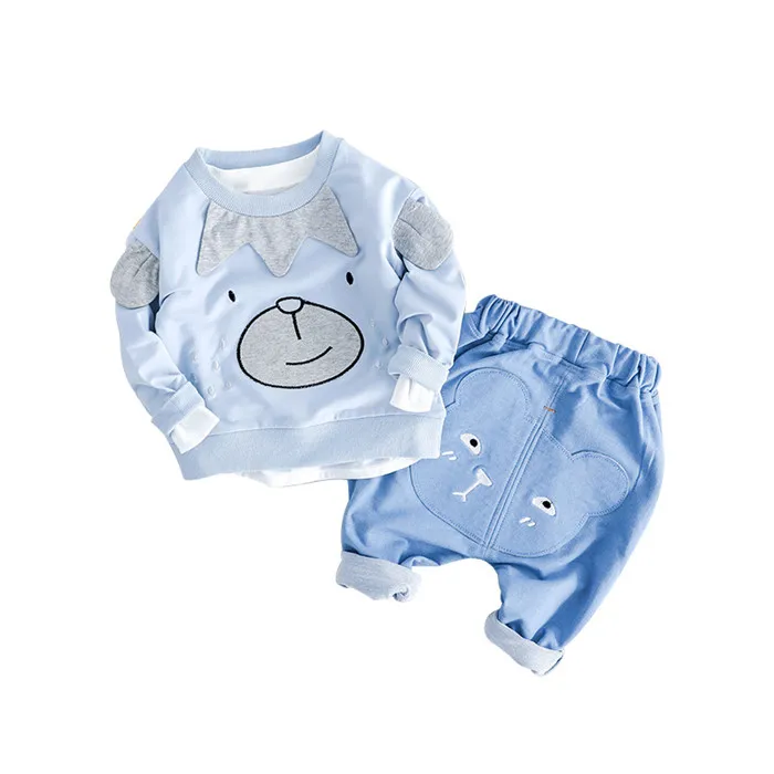 Small Boys Sporty Set 3D T-Shirt Printing Machine T-Shirt Full Sleeve In Turkey  And Navy Blue Cargo Pants