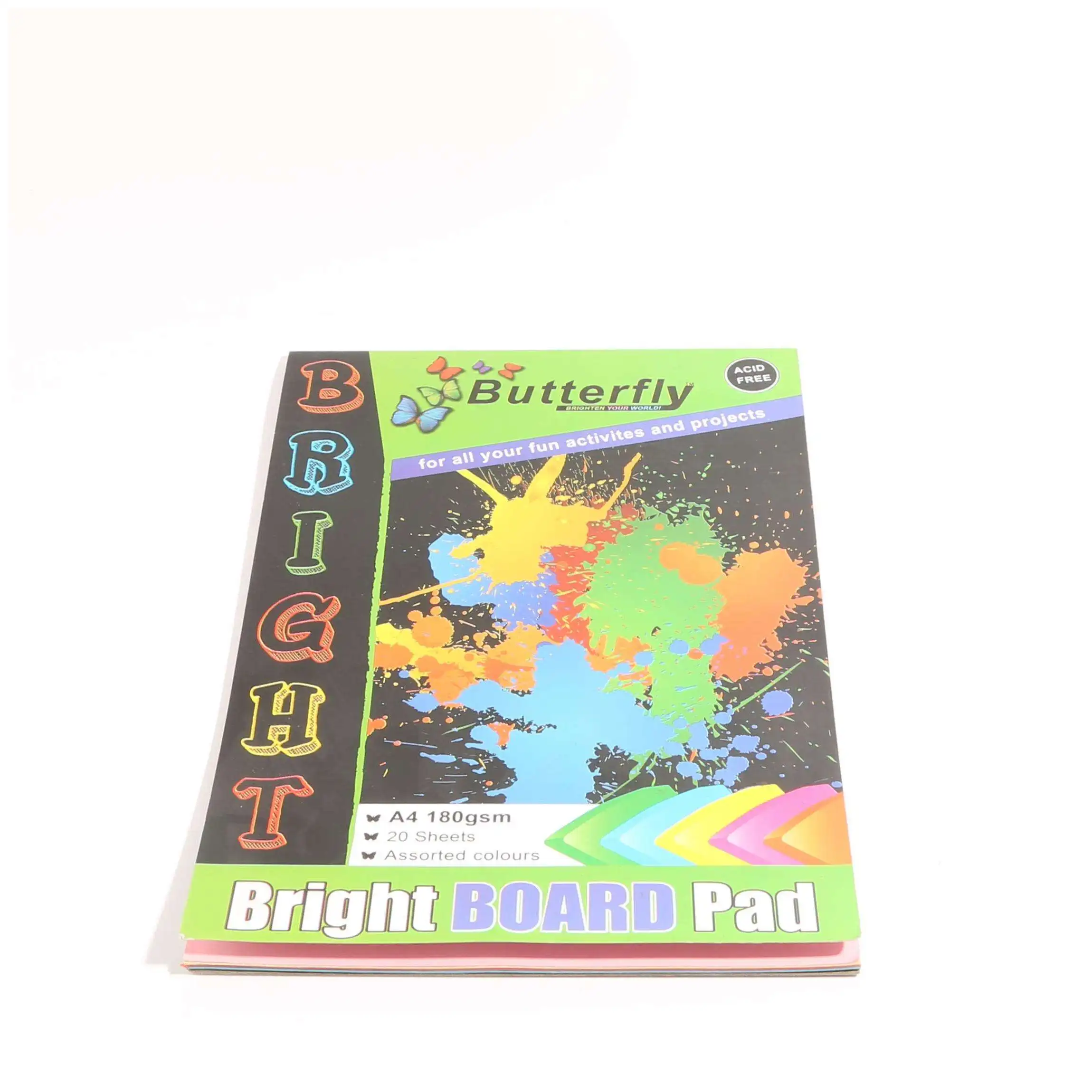 Wholesale A4 Size 180gsm Color Paper 20 Sheets Child Painting Diy Color Adhesive Paper Custom Logo