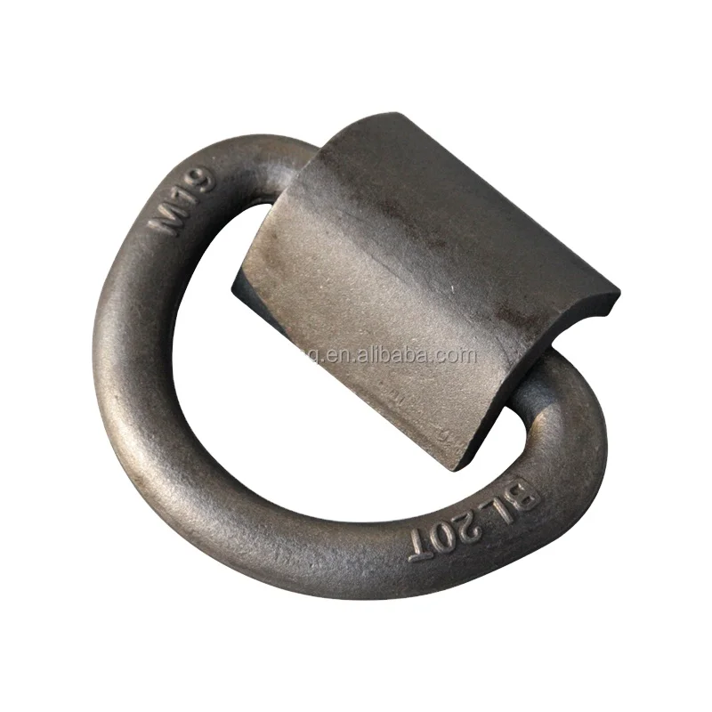 metal products forged steel d-ring   D Ring Weld On Point For Lifting With Spring  black d-ring