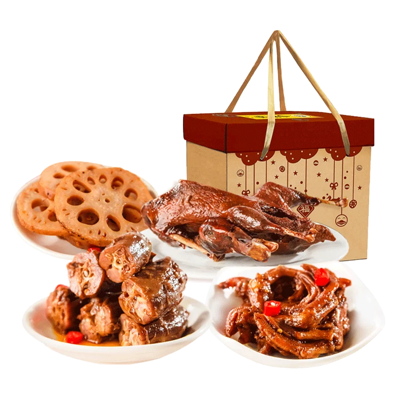Xiao Hu-Duck 952g * Snack Gift Set ( 4 kinds of delicacies combination + Elegant Packaging )