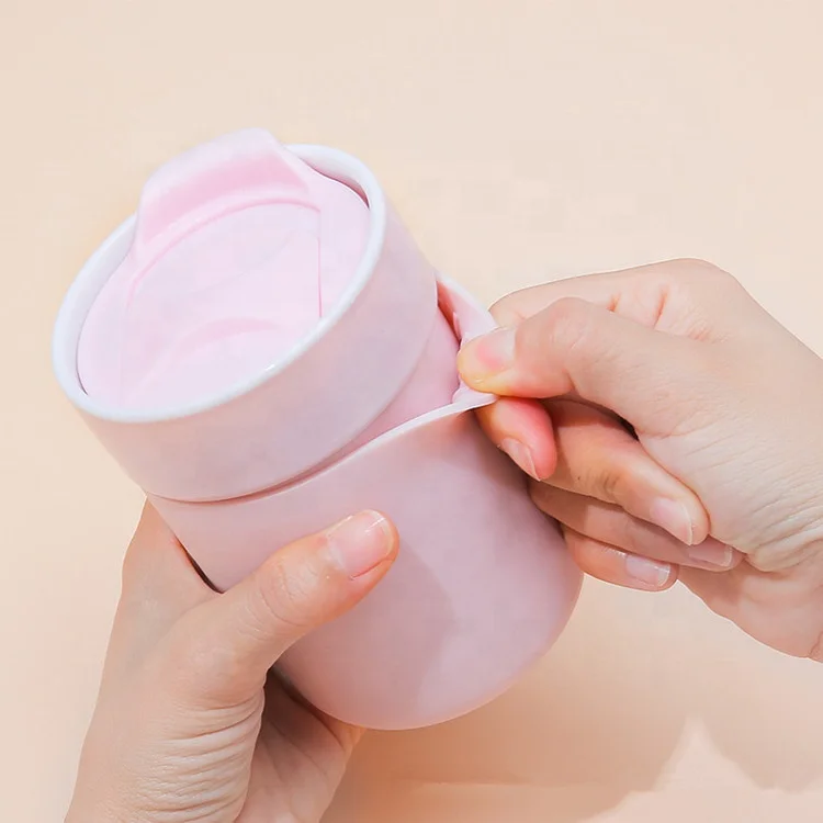 Korean Pop Stoneware Wide Mouth Fancy 2020 Hot Sale Cute Polymer Clay Girl Ceramic Coffee Mug