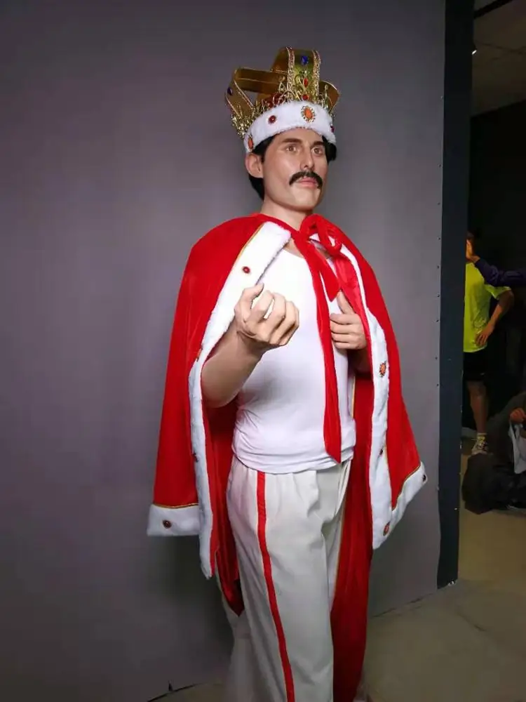 British Famous Singer Freddie Mercury Lifesize Wax Figure For Sale