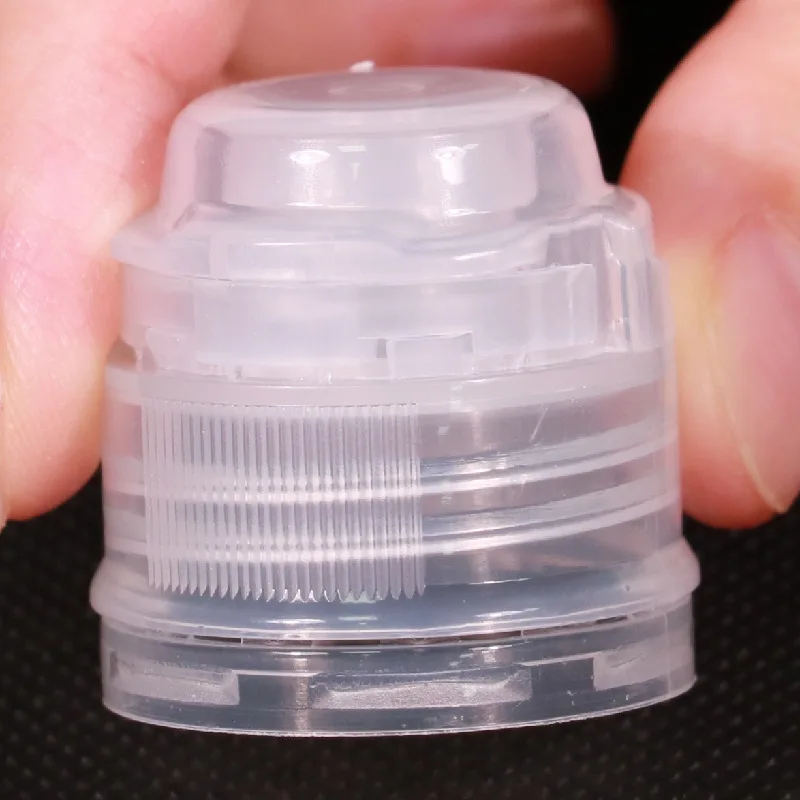 New design ketchup cooking oil honey squeeze non spill pilfer proof 28 410 38/410 silicone valve bottle cap flip top cap