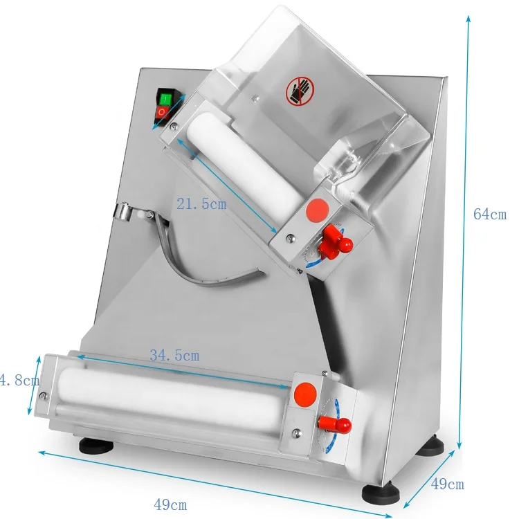 Baking Equipment Pizza Base Flatten Pressing Machine Pizza Base Sheeter Pizza Dough Roller