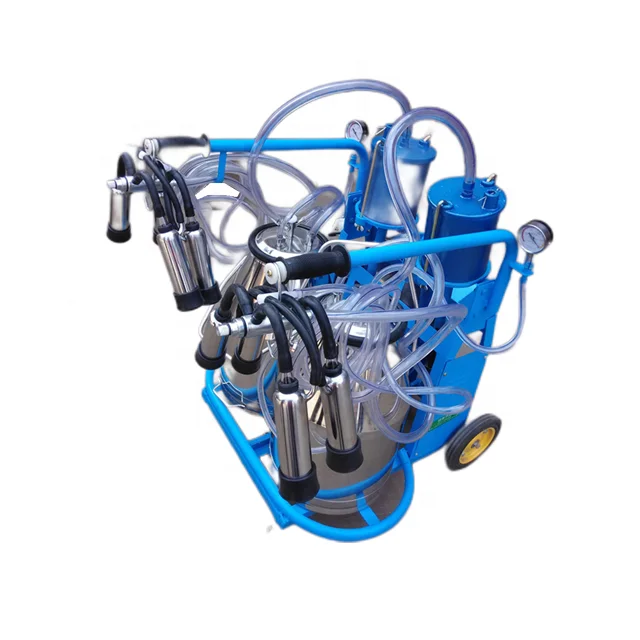 Hot sell animal best dairy small mobile automatic portable mini milking machine for farm with price