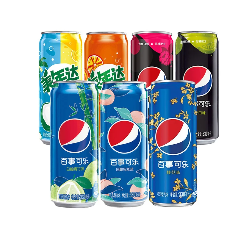 Wholesale Pepsis Cans Carbonated Drinks 330ml Exotic Drinks Soft