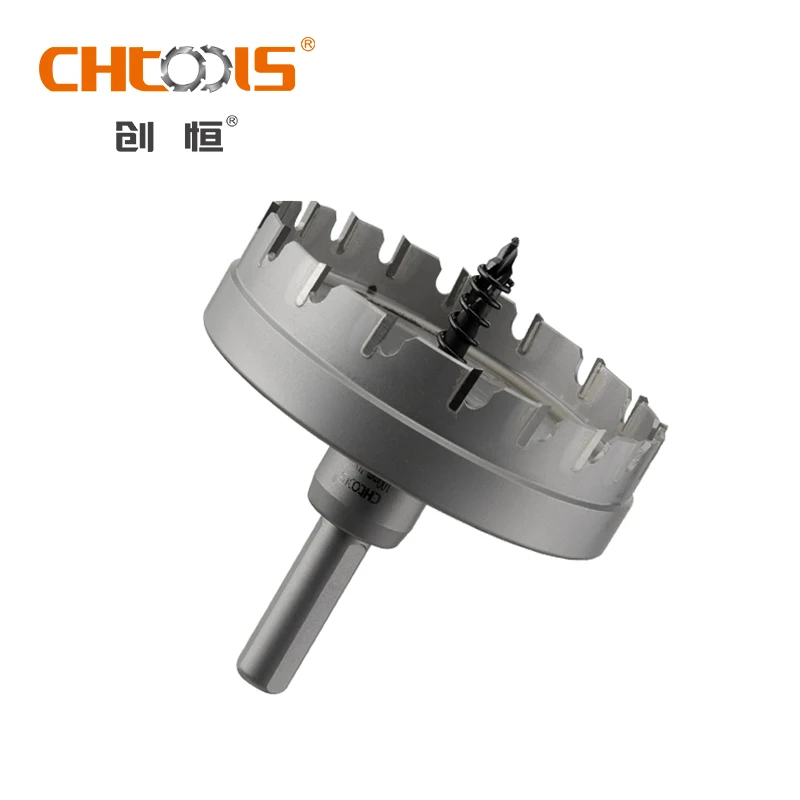 CHTOOLS Tungsten Carbide & High Speed Steel Hole Saw Tool Kit 5mm & 10mm Center Drill Bit for Metal and Plastic Boxed