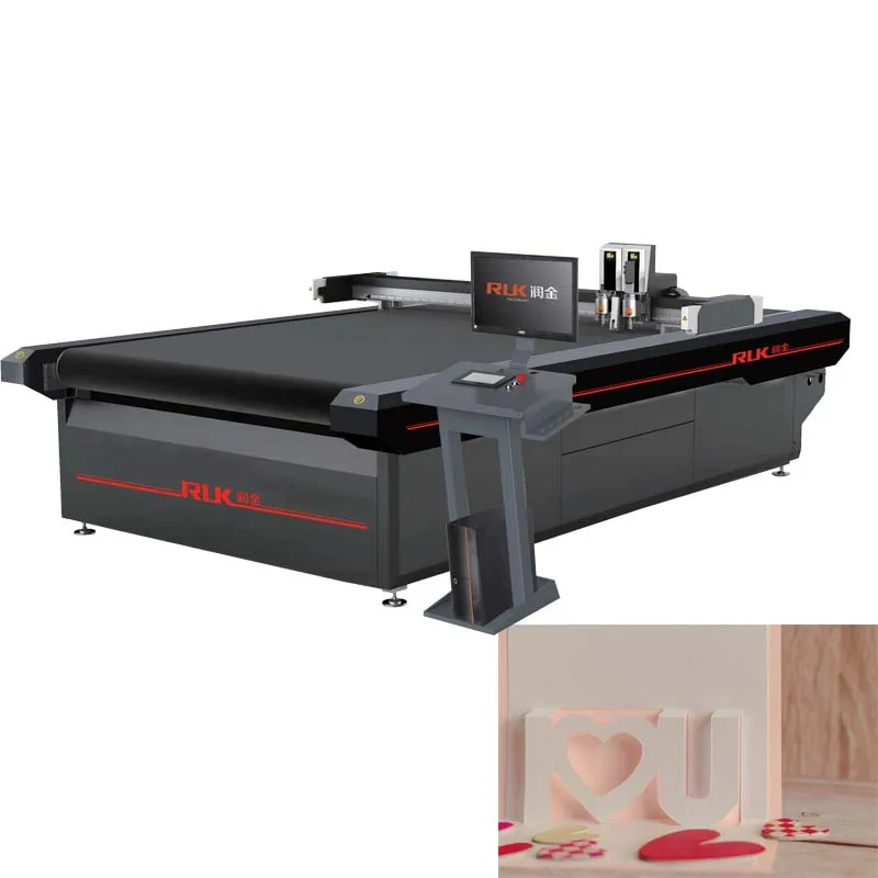 RUK MTC06-2516 flatbed cutting plotter flatbed cutting plotter cutting machine carton box creasing and business card cutter