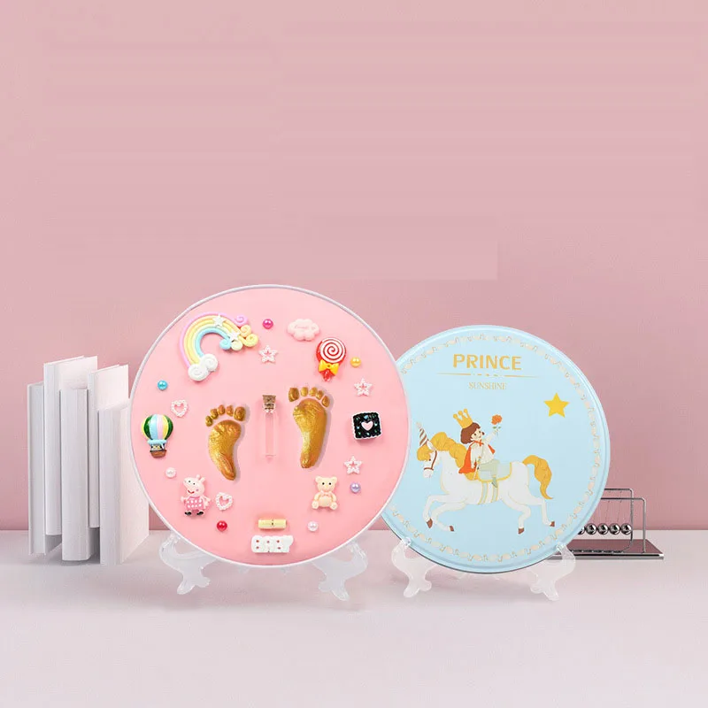  2021 Высокое качество Diy детская фоторамка ручная печать новорожденный красочный Inkpad глина набор