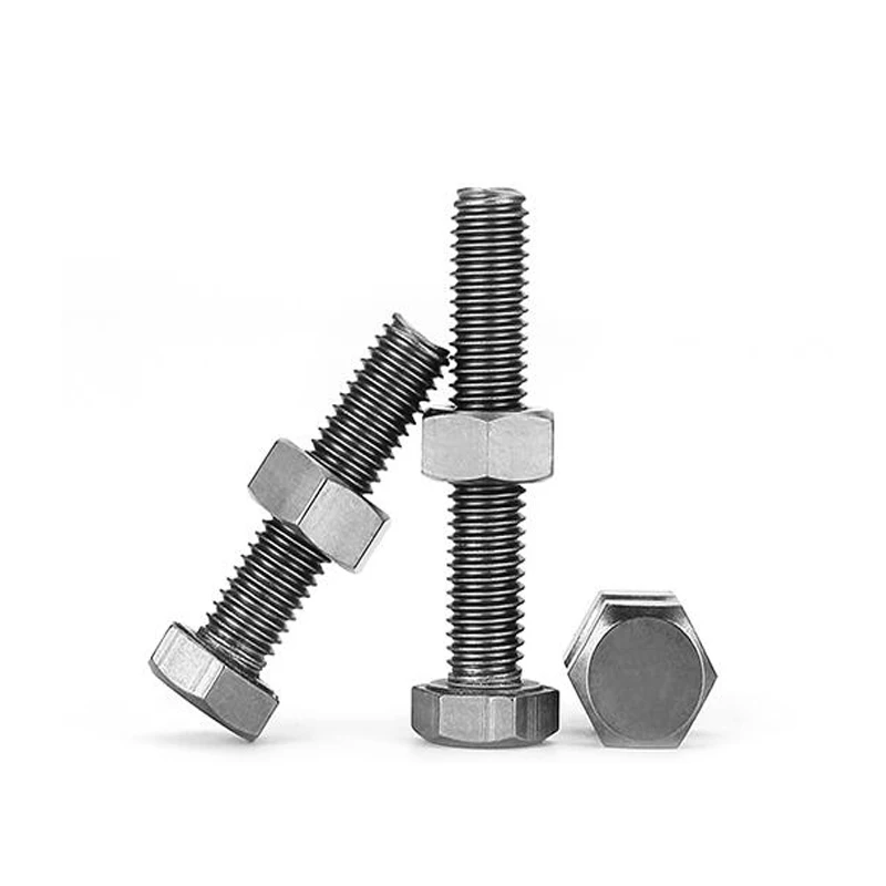 M16 M20 M22 M24 Gr2 Gr5 класс 3 6 анодированный шестигранный болт и DIN933 DIN934