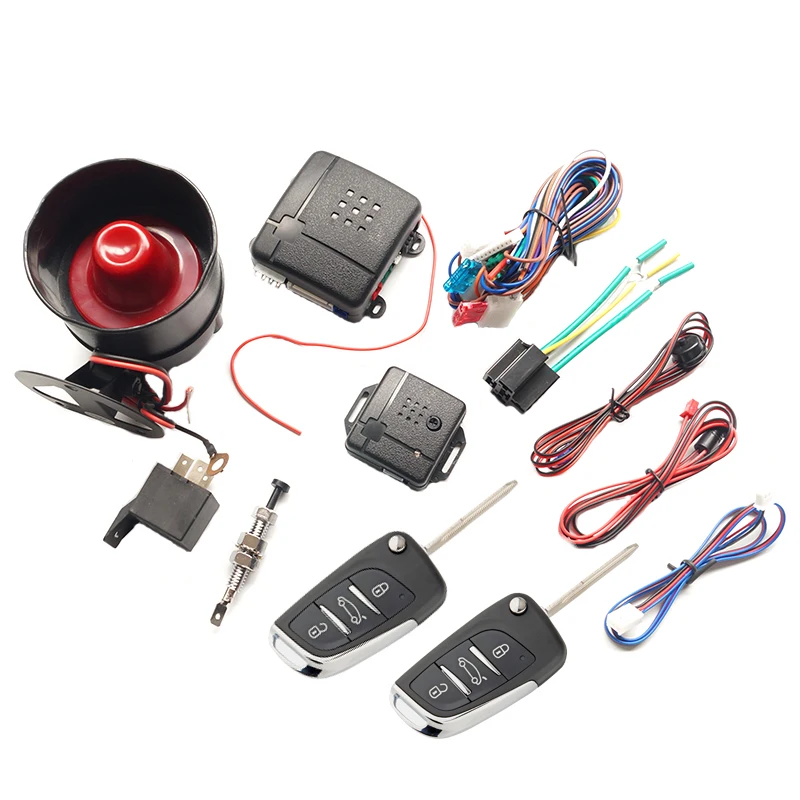 Car Alarm System Keyless Entry system Central Locking Push Button Engine
