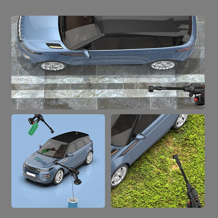 Hot Wireless High Pressure Car Washer Professional Spray Water Gun Rechargeable Battery Car Washing Machine for Auto Home Garden