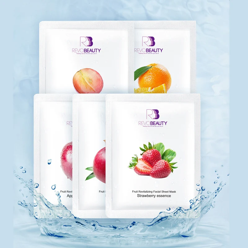 2021 Upgrade Version Various Extracts Lightening Conditioning Moisten And Soften Whitening Fruit Facial Sheet Mask For Skin Care