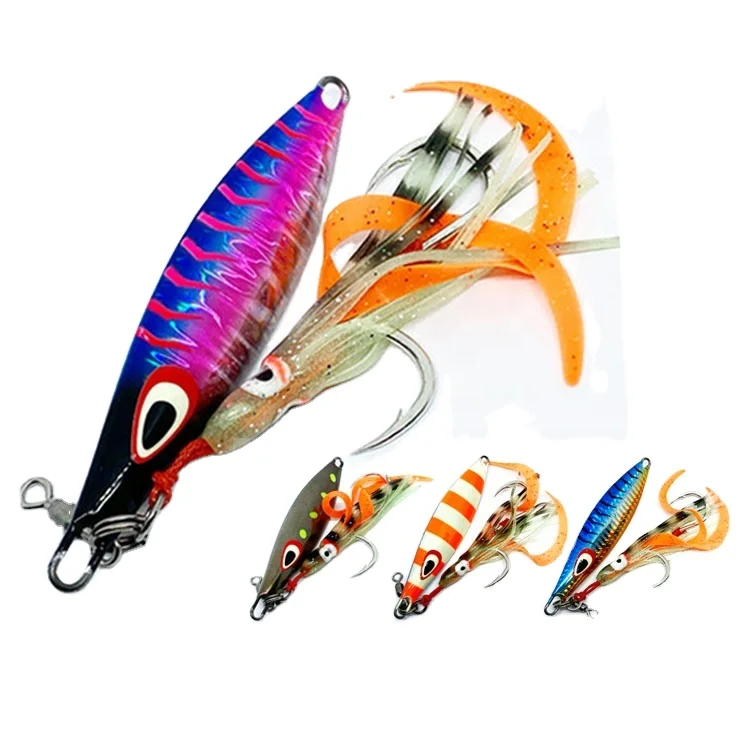Japan Quality Lead Fish 40g 60g 80g 100g 150g   200g 250g 300g 400g Slow Pitch Metal Jig Fishing Lure