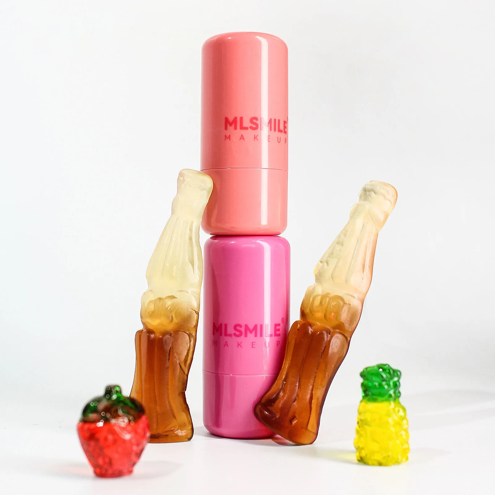 Hot Selling 4-color Brightening Blush Stick Contouring Brightening Color Easy Apply 2 In 1  Lip Cheek Jelly Blush Stick