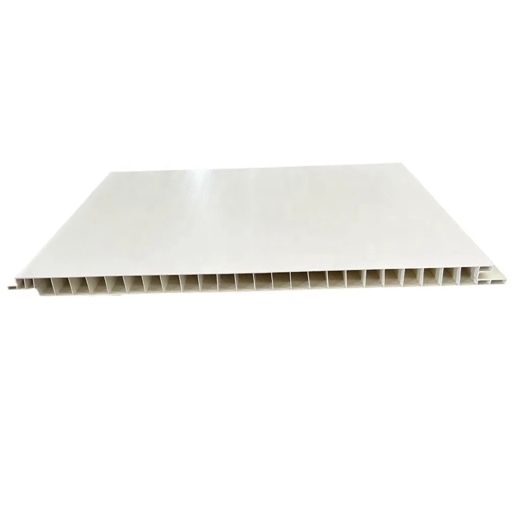 Hollow Flat PVC Wall Panel Ceiling Panel 10-50 mm thick waterproof easy clean acoustic glossy