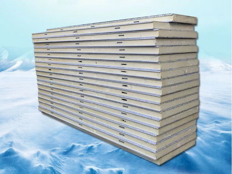 75mm PIR PU Polyurethane Thermal Insulation Sandwich Panel for Cold Storage Rooms for Warehouse Use Durable Metal Material