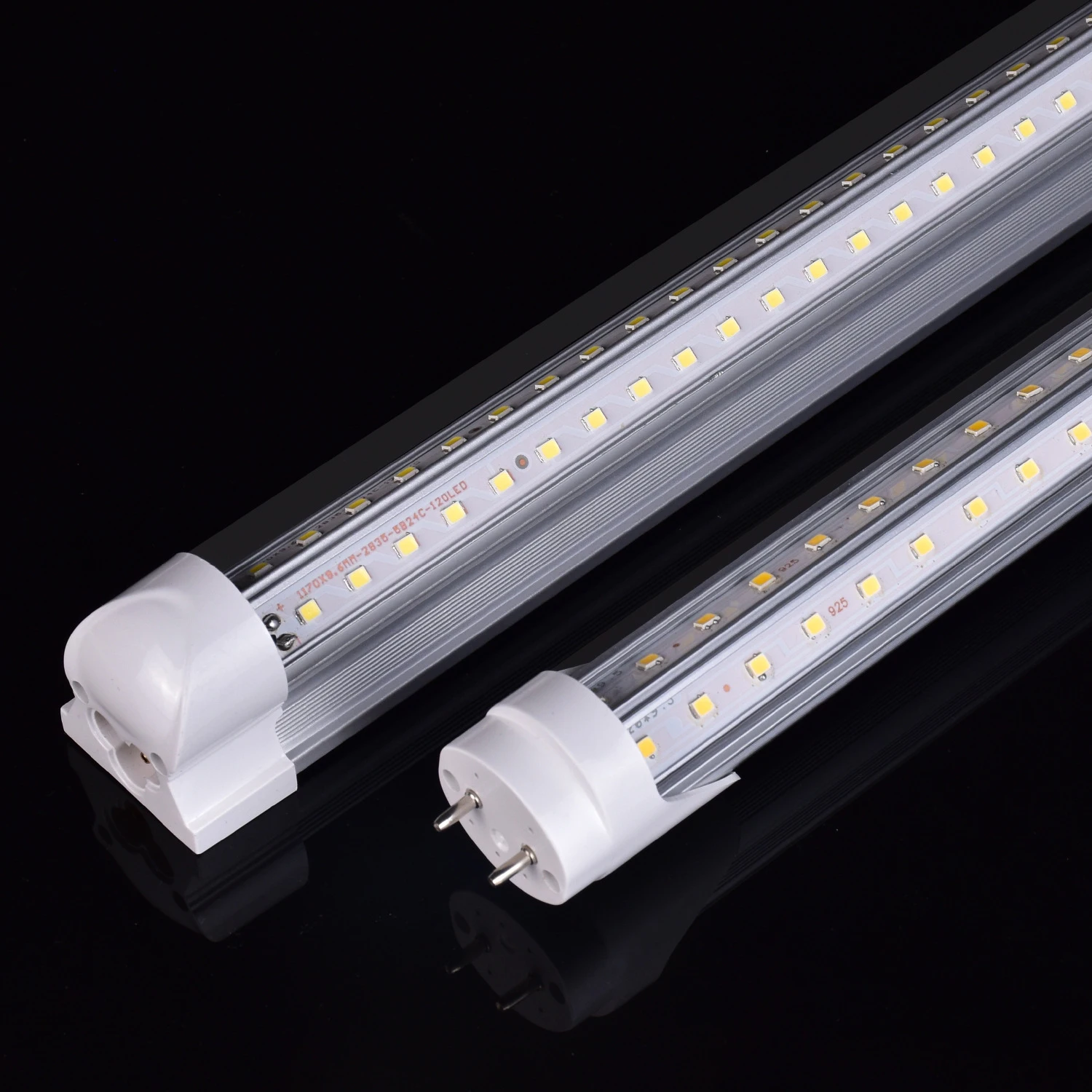 Новый 100 ~ 120lm/w высокая светоотдача 3 года Гарантия 4ft/5ft/6ft/8ft v Форма t8 18w 4ft интегрировали светодиодные