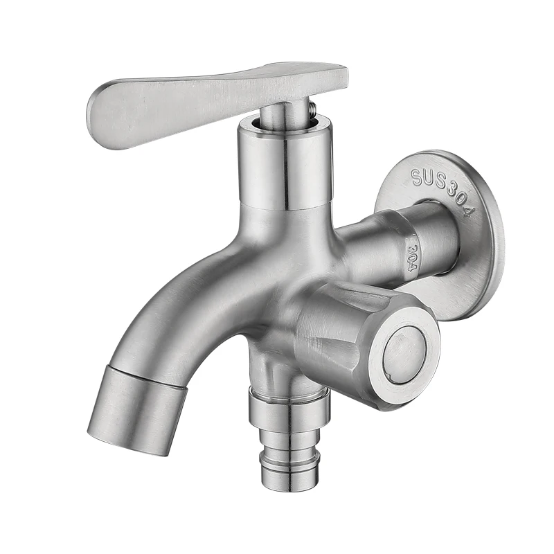 Многофункциональный смеситель из нержавеющей стали 304, смеситель для стиральной машины двойного назначения с одним, двумя выходами