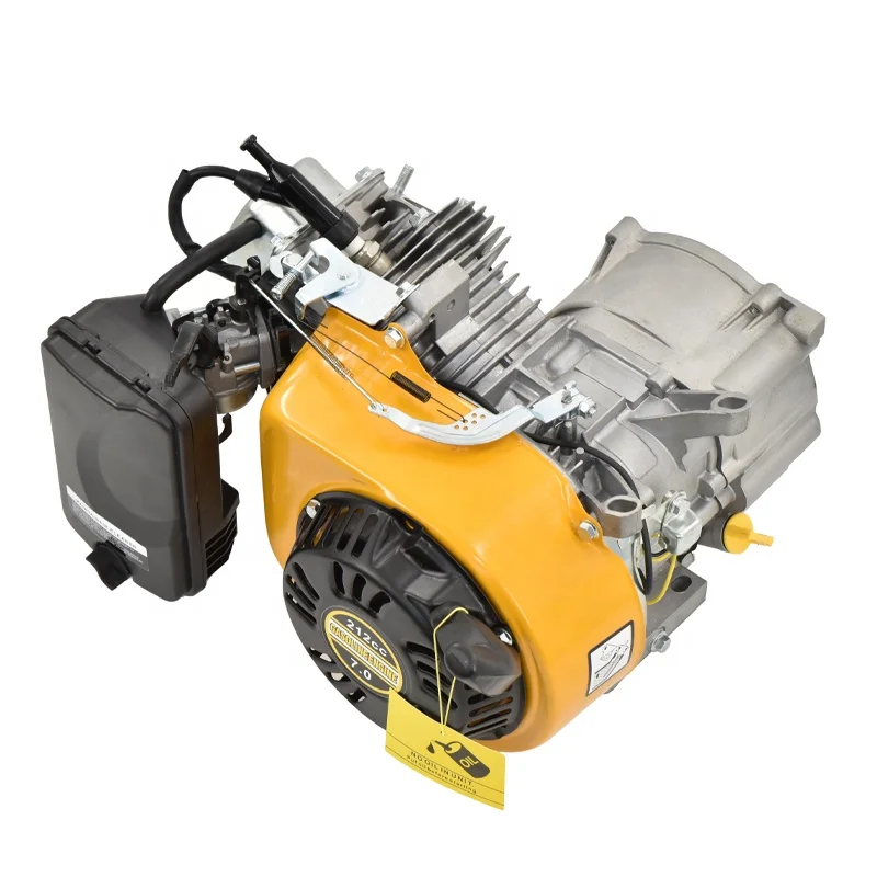 Small single cylinder 4-stroke OHV air cooled 212cc displacement gasoline half engine for wholesale