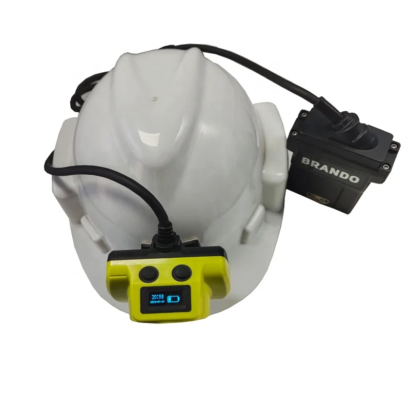 Factory 18000LUX OLED underground powerful rechargeable led headlamp miner cap lamp