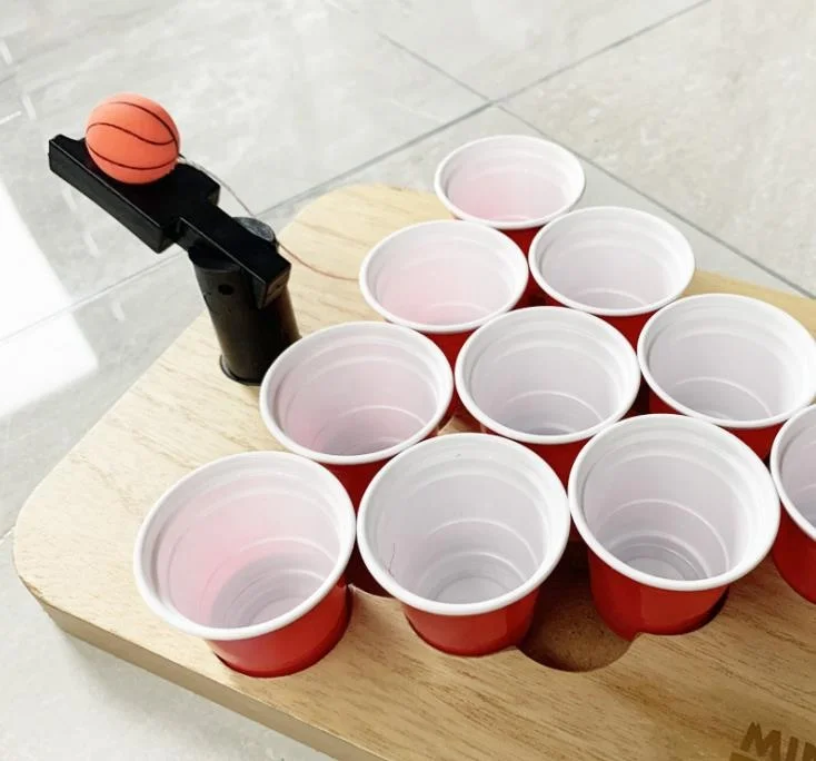 2021 Party Drinking Mini Wooden Red Cups Beer Pong Set Drinking Games