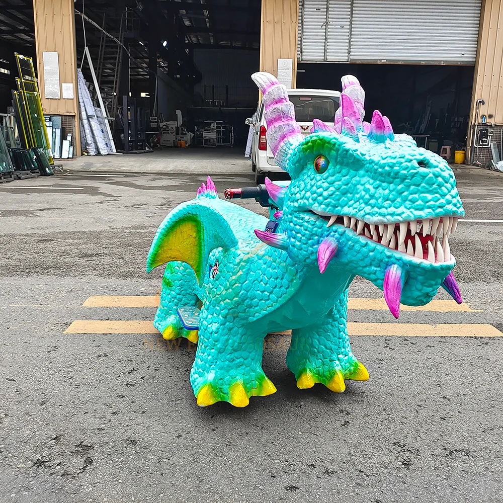 Amusement Park Rides Electric Ride on Dinosaur Car Shopping Mall Dinosaur Ride for Kids