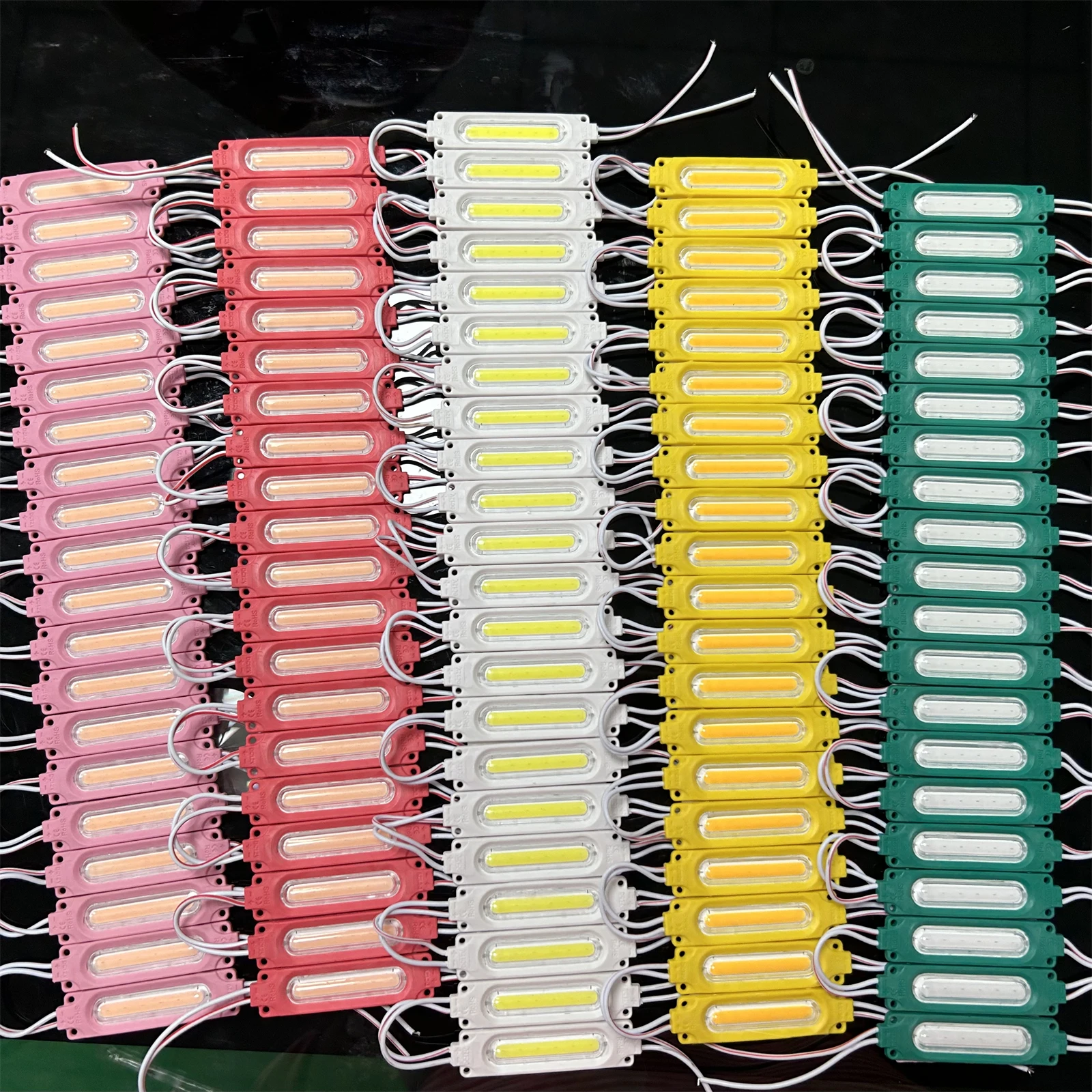 COB LED modules 1.5 watt 12V DC 140LM White Red Green Blue Yellow Pink Color LED light source for outdoor Signs light box