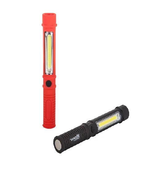 Rubber Covered COB Pen Work Light, Pen Torch Light with Powerful Magnet and Clip, Customized Color