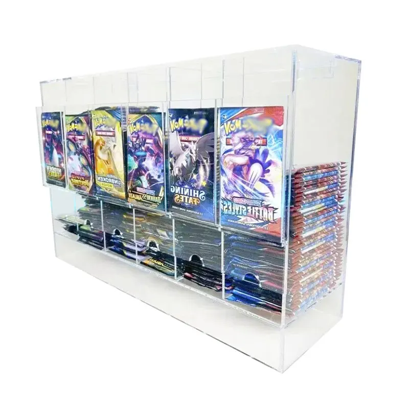 Оптовая продажа 6 слотов Акриловый Диспенсер TCG для игровых карт