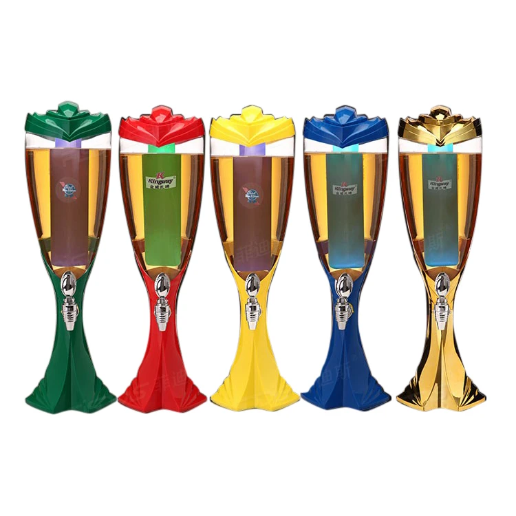 
high quality beer dispenser 3/2/1.5 liters beer tower with ice tube with LED light 