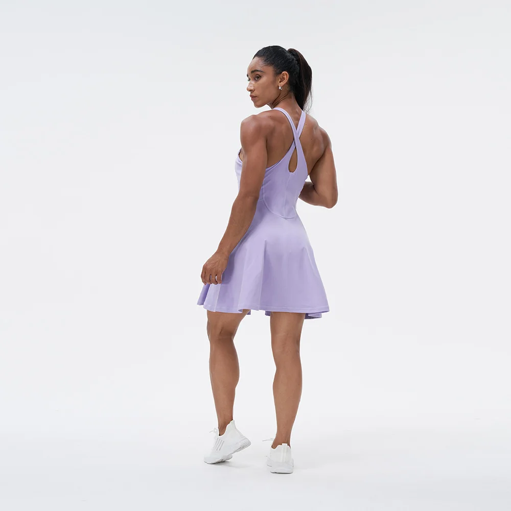 High Quality Women Dress Tennis Skirts Clothes Clothing Gym Fitness Sets Apparel Yoga Tennis Dress