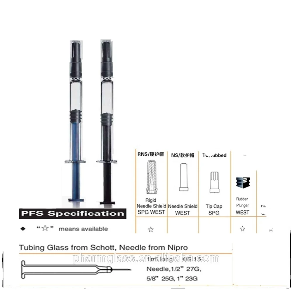 Hot Sale 1ml  Prefilled Syringe With Needle for Vaccine