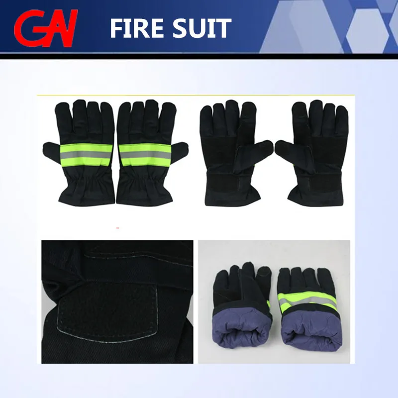 High qualityfire fighting suit includes helmet, boots, gloves, belt