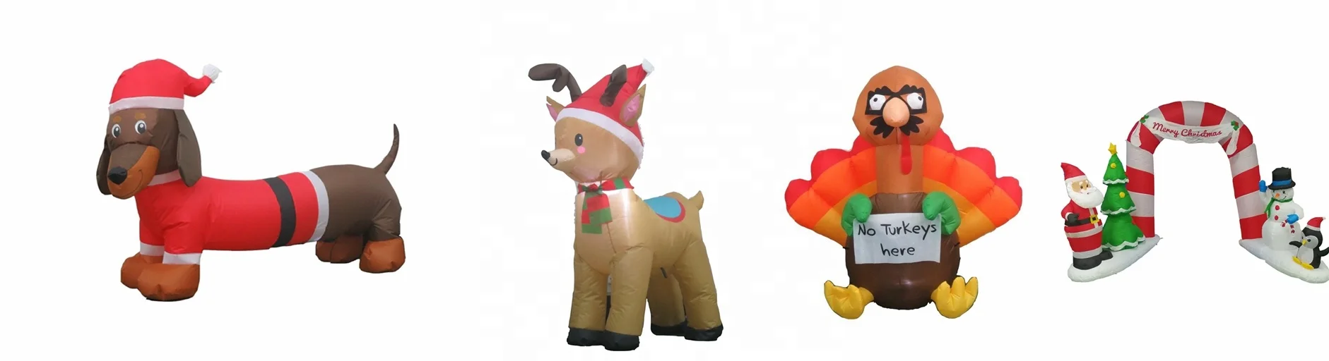 Factory Stock Christmas Inflatable Decoration Santa Drives Red Car Christmas Tree Inflatables Outdoor Yard Blow Ups Decoration