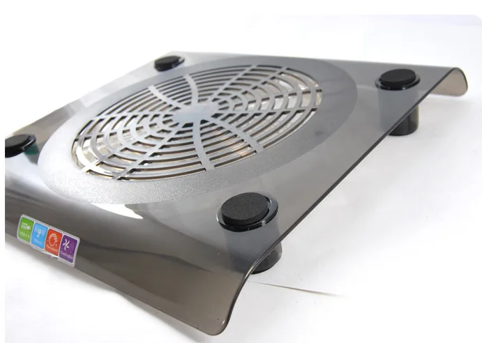 
New Arrival White Model Plastic Blue Light USB Laptop Cooling Base 